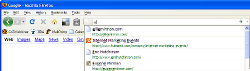 Firefox 3 Smart Address Bar
